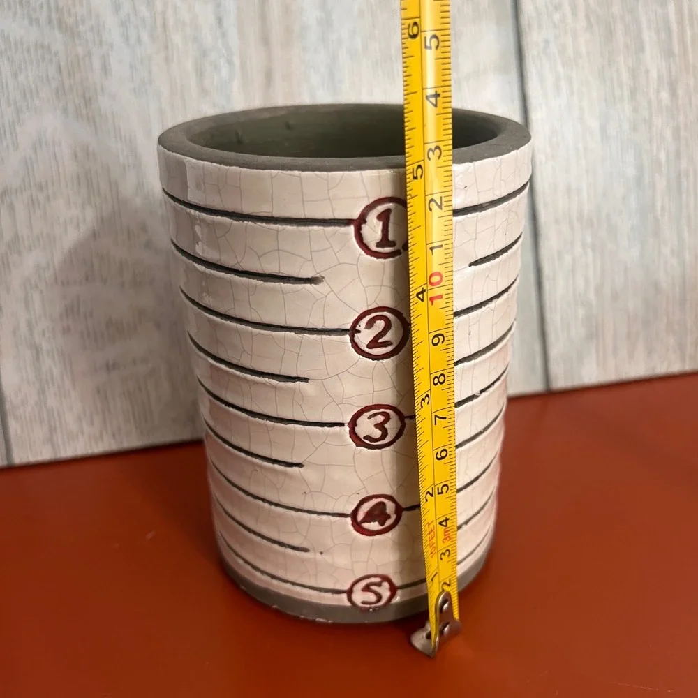 Vtg Studio Pottery‎ Measuring Cup style Vase Utensil cup from Martha Stewart